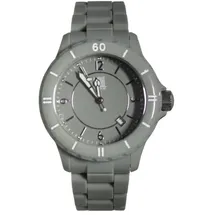 Light Time Armbanduhr Herren Kunststoff Datum Hellgrau L116LTGRY
