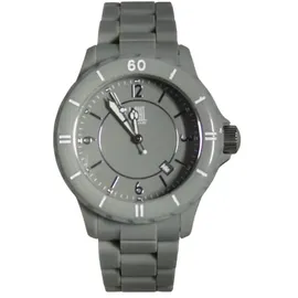 Light Time Armbanduhr Herren Kunststoff Datum Hellgrau L116LTGRY