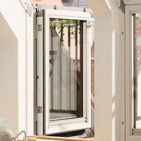 VELUX Dachbalkon-Tür rechts angeschlagen VEB M35 3165 klar lackiert ENERGIE PLUS Kupfer 78x109 cm