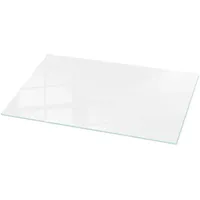 Tulup Tischplatte Weiß, Glas 100x50x0.4 cm Esszimmer, Tische, Esstische,