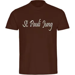 multifanshop Herren T-Shirt - St. Pauli - St. Pauli Jung - Druck weiß - Männer