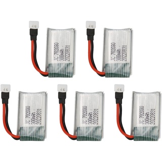 5 STÜCKE 3,7 V 300 MAh Li-Akku, 702030 RC Drohne Akku Ersatz UAV Lipo Akku für E55 FQ777 FQ17W DFD F180 FY530 U816 U830 H107 X11C RC Drohne