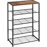 Woltu Schuhbank 63 x 83 x 30 cm schwarz / schwarz