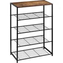 Woltu Schuhbank 63 x 83 x 30 cm schwarz / schwarz