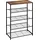 Woltu Schuhbank 63 x 83 x 30 cm schwarz / schwarz