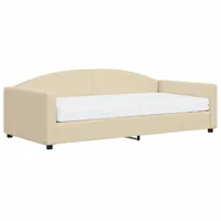 VidaXL Tagesbett mit Matratze 100 x 200 cm creme