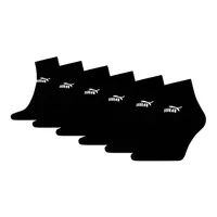 Puma ELEMENTS Quarter Socken 6 Paare Schwarz 39-42
