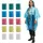Relaxdays Regenponcho 15er Set, bunt Blau,Gelb,Rot