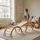 Relaxdays Kletterdreieck 3 in 1 Holz Braun