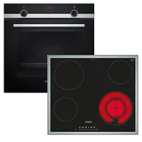 Siemens Herdset SIEMENS Backofen ecoClean + Kochfeld touchControl autark 60 cm