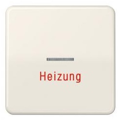 Wippe mit Lichtleiter und Aufschrift " Heizung"  (weiß)