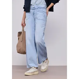 STREET ONE Wide Leg Jeans im Bleached-Look ultra bleached wash, 32 - 32W / 26L