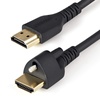 StarTech.com 2m High Speed HDMI Kabel - 4K 60Hz HDR - HDMI-2.0-Monitorkabel mit Verriegelungsschraube für sichere Verbindung - HDMI-Kabel mit Ethernet - St/St (HDMM2MLS)