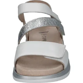 CAPRICE Leder-Keilsandaletten in Weiß 39