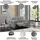 OTTO home 2-Sitzer OTTO HOME "Lund, mit Relaxfunktion und Kopfteilverstellung", grau (hellgrau), B:160cm H:97cm T:100cm, Webstoff 100% Polyester, Sofas, manuell od. elektrisch (m.USB-C), Echtleder, Kunstleder, Webstoff