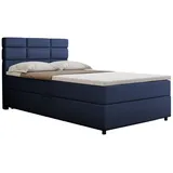 panda möbel Boxspringbett 120 x 200 cm Dunkelblau