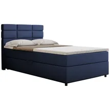 panda möbel Boxspringbett 120 x 200 cm Dunkelblau