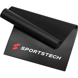 Sportstech Bodenschutzmatte mittelgroß, für Sportgeräte, Laufbänder, Speedbikes, Ergometer, Ausdauertraining, Krafttraining, 1700x800x6 mm