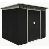 Dema - Geräteschuppen Gerätehaus Schuppen Gartenhaus Dublin Metall 4,8 Qm Anthrazit