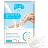 ALIVER Fußmaske Fußpflege Anti Hornhaut Socken Milk Soft Aliver, 1-tlg.