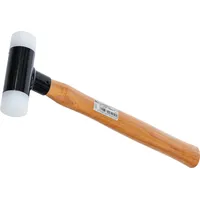 BGS Schonhammer Hickory-Stiel rückschlagfrei | Ø 30 mm 300 g | Kunststoffhammer