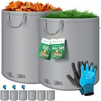 Kesser KESSER® Gartensack Set Laubsack Gartenabfallsack inkl. Handschuhe -
