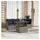 vidaXL Gartensofa-Set 5-tlg. grau