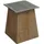 MCW Beistelltisch MCW-L76b, Blumentisch Tisch, Industrial Massiv-Holz MVG-zertifiziert 45x36x36cm, natur mit Metall-Optik