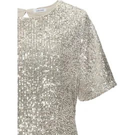 LASCANA Paillettenkleid Festlich Beige 34