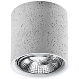 Licht-Erlebnisse Deckenspot klein Ø 14 cm Beton massiv Wohnzimmer Küche Flur Deckenleuchte