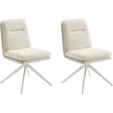 Home affaire Esszimmerstuhl Valencia (Set, 2 St), verschiedene Gestelle in Holz oder Metall beige