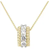 Firetti Kettenanhänger Schmuck Geschenk Gold 333 Halsschmuck Anhänger Fantasie bicolor, mit Zirkonia (synth) gelb|goldfarben