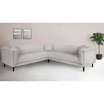 Home Affaire Ecksofa HOME AFFAIRE "AGNIA L-Form B/T/H: 244/244/71 cm", beige (creme), B:244cm H:71,5cm T:244cm, 100% Polyester, Sofas, Ecksofa, incl. Zierkissen, gleichschenklig, auch in Cord
