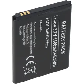 AccuCell Akku kompatibel Bea-Fon SL645/SL645Plus Akku, Li-ion, 3,7V, 1400mAh, 5,2Wh, ICP5/44/55