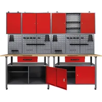 Ondis24 4250627248705 Werkstatteinrichtung 240cm rot