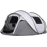 Camping Zelt, Pop Up Zelt 5–6 Personen, Automatisches Aufstellzelt in 3 Sekunden, Wasserdicht Sonnenschutz, Familie Zelt, Tragbares Leichtes Kuppelzelt für Outdoor Camping, Wandern, Reisen