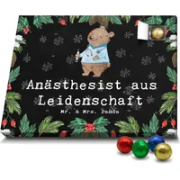 Mr. & Mrs. Panda Schoko Adventskalender Anästhesist Leidenschaft - Schwarz - Geschenk, Studium, Narkosearzt, Beruf, Firma, Schokoladen Adventskale... - Schwarz