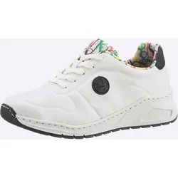 Sneaker RIEKER, Damen, Gr. 40, weiß, Lederimitat, sportlich, Schuhe