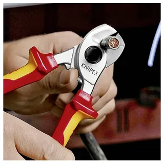 Knipex Kabelschere mit Öffnungsfeder