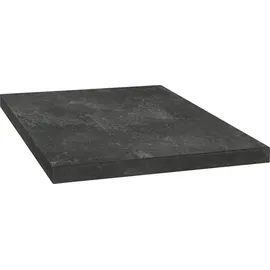OPTIFIT Arbeitsplatte OPTIFIT "Luzern", schwarz (schwarz stone), B:90cm H:3,8cm T:60cm, Holzwerkstoff, Tischplatten, 38 mm stark, Tiefe 60 cm, große Auswahl an Breiten