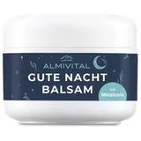 Almivital Gute Nacht Balsam mit Melatonin, Lavendel & Melisse – Unterstützung beim Einschlafritual 100 ml