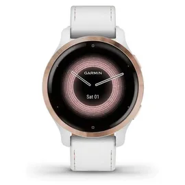Garmin Venu 2S 40 mm Silikonarmband weiß/rosegold