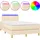 vidaXL Boxspringbett 120 x 200 cm Creme