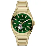 Fossil Everett Herren 42MM Goldfarbene Edelstahluhr, ME3276