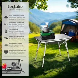 Tectake Campingtisch Tina Silber