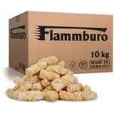 FLAMMBURO (10kg = ca. 800 Stück) Anzündwolle für Kamin, Ofen und Grill – Ökologischer Holzanzünder, Kaminanzünder, Grillanzünder, Anzünder Holzwolle Varianten: (3kg) / (5kg) / (15kg)