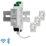 Shelly Pro 3EM, 3 Phasen WLAN + LAN Energiemessgerät, Nur für PV-Anlagen - 0% MwSt.