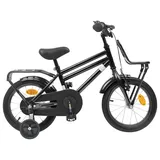 vidaXL Kinderfahrrad 14 Zoll schwarz