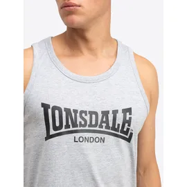 Lonsdale Averham ärmelloses T-shirt 2 Einheiten - Black / marl Grey - XL
