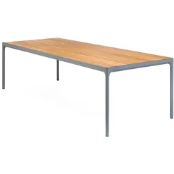 Outdoortisch Four Houe Tischplatte Bambus braun, Designer Henrik Pedersen, 75x210x90 cm